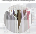 Zilink Hanging Clothes Bag Organizer 43 inch-2 Pack Large Garment Bags Suit Bag - Image 2