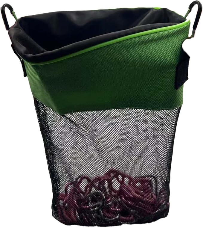 Mesh Clothespin Bag with Drawstring, Hanging Laundry Pin Storage Organizer by Unknown