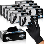 FINITEX Black Nitrile Disposable Medical Exam Gloves by FINITEX