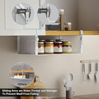 2Pack Under Shelf Basket Organizer, Adjustable Hanging Holder - Image 4