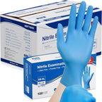 Schneider Nitrile Exam Gloves, Medical Grade Blue Disposable Gloves Latex Free by Schneider