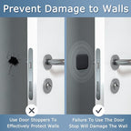XoYoZo Door Stoppers Wall Protector Buffer Guard Doorknob Door Handle Bumper - Image 4