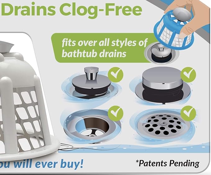 Tubbrella The Most Innovative Bathtub Drain Strainer/Hair Catcher - Image 6