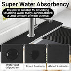 LOPNUR Faucet Mat for Kitchen Sink Protectors, 24 Inch Long Kitchen Sink Splash - Image 4