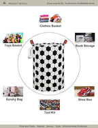 Round Fabric Storage Bin, Decorative Basket, Organizer Basket - Image 3