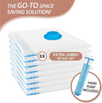 Cozy Essential 8 Pack XXL Jumbo Vacuum Storage Bags, Extra Sealed Bags - Image 4