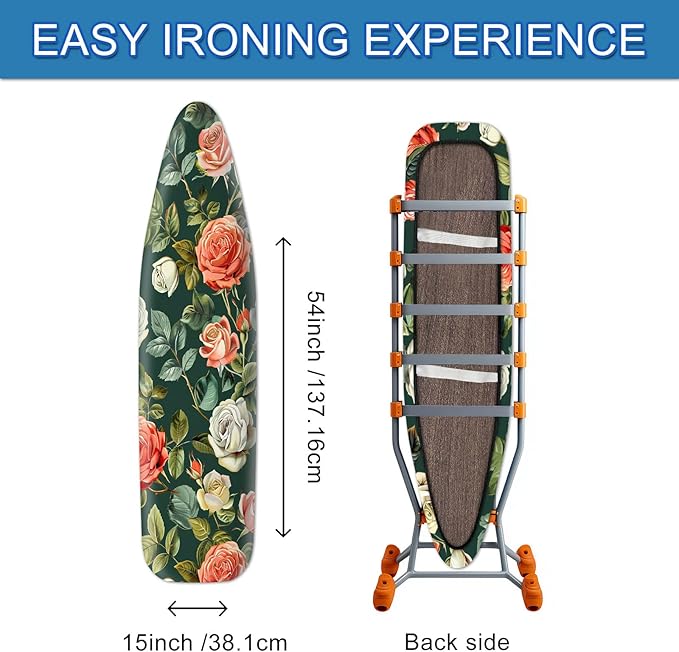 Vintage Rose Ironing Board Cover Stretch Fabric - Image 4