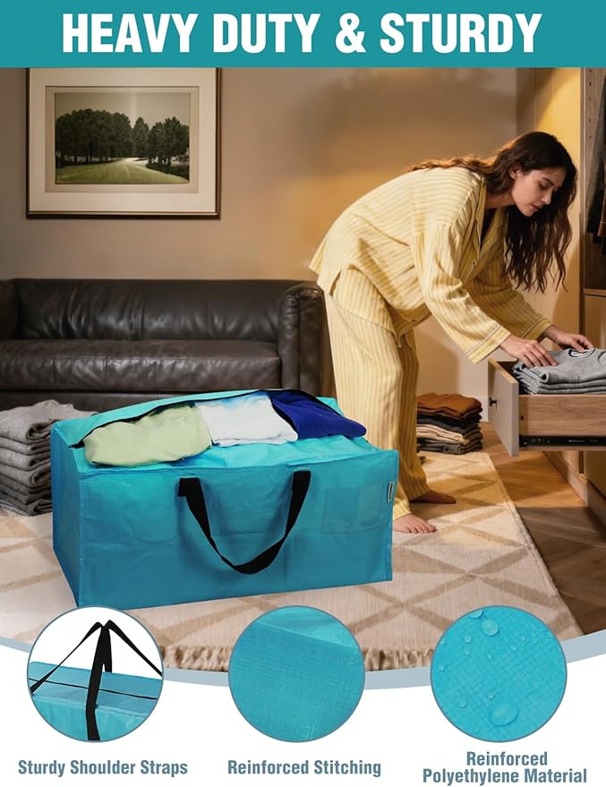 WORKPRO 8 Pack Extra Large Moving Bags - Image 4