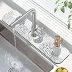 Findosom 2PCS 12" x 20" Dish Drying Mat & 24" x 5.5" Sink Splash Guard - Image 5