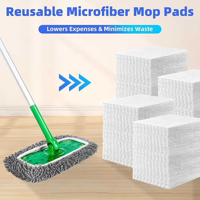Reusable Microfiber Mop Pads Compatible - Image 7