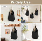 100% Linen Hanging Storage Bags Baskets 2 Pcs, Small Wall Storage Bag - Image 5