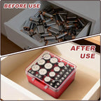 FULLCASE Battery Storage Organizer Box, Holder Container - Image 6
