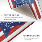 4th of July Dish Drying Mat for Kitchen Counter Patriotic Absorbent Reversible - Image 3