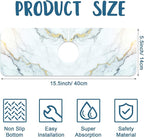 Marble Pattern Kitchen Sink Splash Guard Faucet Mat Gray Gold Marble Super - Image 2