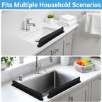 19.29 inch Sink Water Splash Guard, Silicone Sink Splash Guard, Backsplash - Image 7