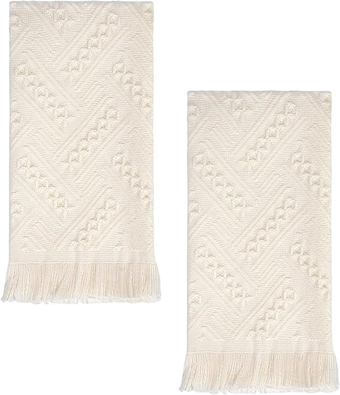 Luxury Decorative Hand Towels Bathroom: 2 Packs 14X30 100% Cotton Turkish by YoulerTex
