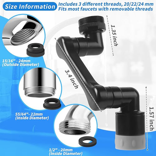 1080° Swivel Faucet Extender - Image 2