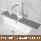 Faucet Mat for Kitchen Sink -Diatomite Stone Drying Mat for Kitchen Counter & - Image 7