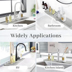 PoYang 24 Inch Faucet Mat for Kitchen Sink Splash Guard Behind Faucet, Sink - Image 8