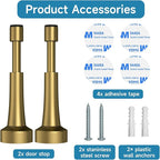 2PCS Spring Door Stoppers for Wall - Image 6