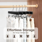 BAGAIL 20 Pack Wooden Pants Hangers - Image 5
