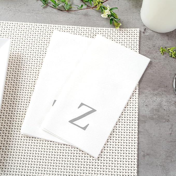 Luxenap 15.8 X 7.9 Inch Linen-Feel Guest Towels, 2000 Lettered Hand Towels - Image 6