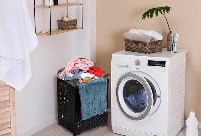 42L Collapsible Plastic Laundry Baskets, Foldable Laundry Hamper - Image 8
