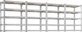 REIBII 2020LBS Garage Shelving Heavy Duty Metal Shelving 5 Tier Storage Shelves, Garage Shelves for Basement, Warehouse, Pantry, Closet, Kitchen, 72" H x 35.55" W x 16" D, Galvanized, 4 Pack by REIBII