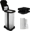 Wakeman Heavy Duty Black Trash Bag Portable Trash Bag Holder Stand by Wakeman