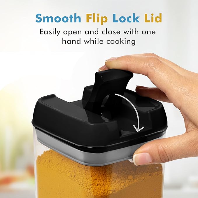 Shazo 6 PC Airtight Food Storage Containers + 6 Spoons - Image 8