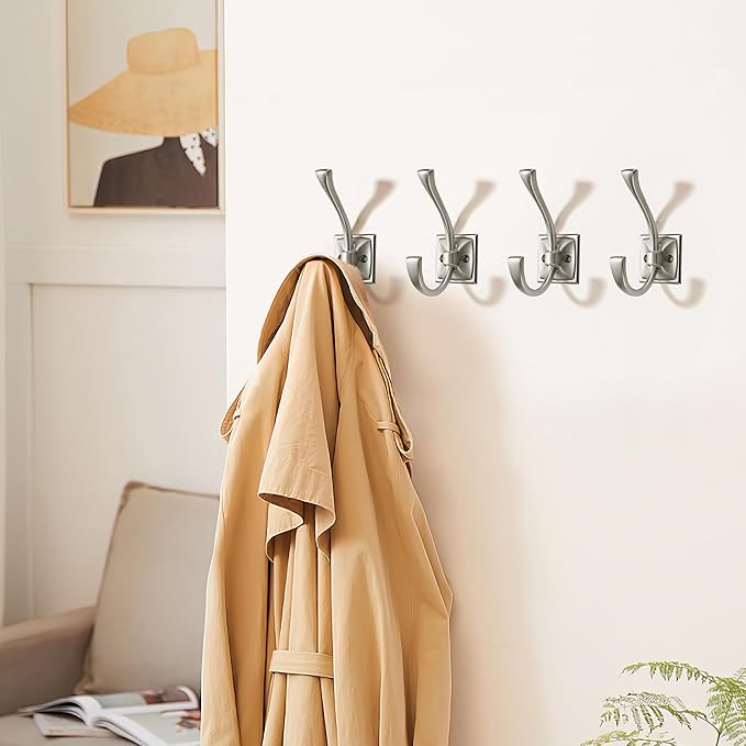 khtumeware Wall Hooks, 2 Pack Coat Hooks Hardware Towel Hooks - Image 3