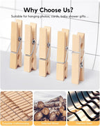 Clothes Pins Wooden Clothespins - Image 2