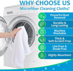 Newwiee 3 Pcs Extra Large Microfiber Cleaning Cloth 30" x 20" Washable Reusable - Image 4