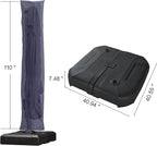 PURPLE LEAF 10'×13' Patio Umbrella with Base Included and Cover Outdoor Umbrella with Cover Extra Large Heavy Duty Cantilever Umbrella Navy Blue - Image 3