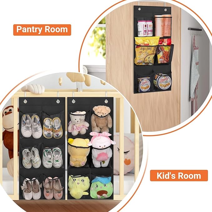 KIMBORA 2 Packs Narrow Over the Door/Wall Shoe Organizer, Small Hanging Shoe - Image 7