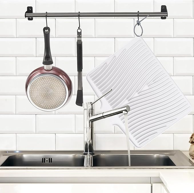 Silicone Dish Drying Mat, Large Dish Kitchen Drying Mat - Image 5