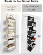 Yecaye 1 Pc 5 Tier Over the Door Organizer - Image 2
