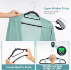 Heavy Duty Plastic Clothes Hangers, Space Saving Hangers 30 Pack, 0.2 Inches - Image 4