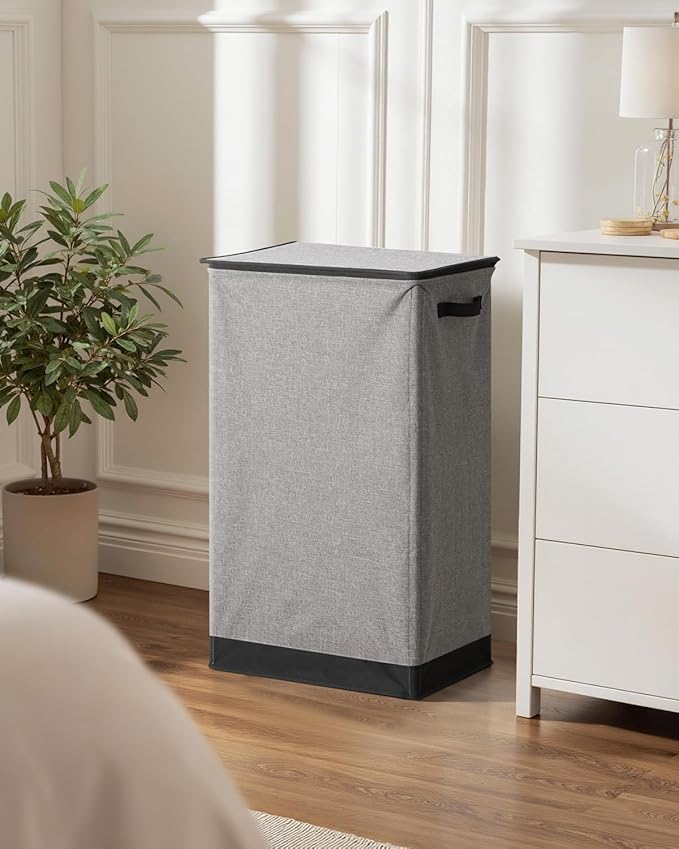 SOLEDI Laundry Hamper with Lid 100L Large & Tall Collapsible Laundry Basket - Image 7