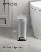 SONGMICS Bathroom Trash Can, 1.6-Gallon Trash Bin - Image 2