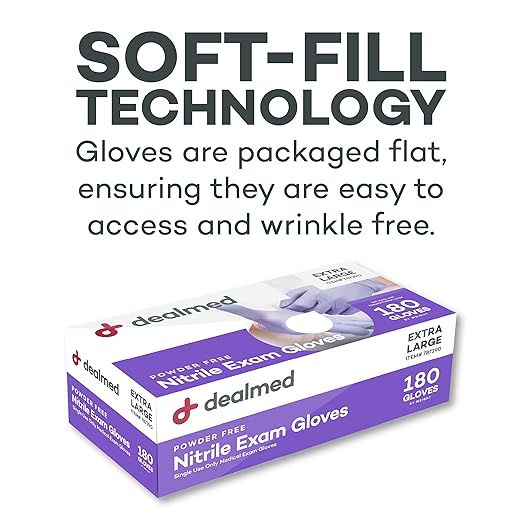 Dealmed Brand Nitrile Medical Grade Exam Gloves, Disposable, Latex-Free - Image 7