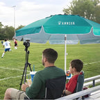 AMMSUN Shade Umbrella, Premium Portable Umbrella with Stand, 6.5ft Lightweight Free Standing Canopy for Sporting Games, Adjustable Instant Sun Protection and Easy to Carry, Turquoise - Image 5
