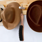 Patelai 2 Pcs Horsehair Felt Hat Brush Kit Lint Brush - Image 7