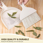 THINKLEARN 2PCS Mini Broom and Dustpan Set, Small Dustpan and Brush, Compact - Image 3