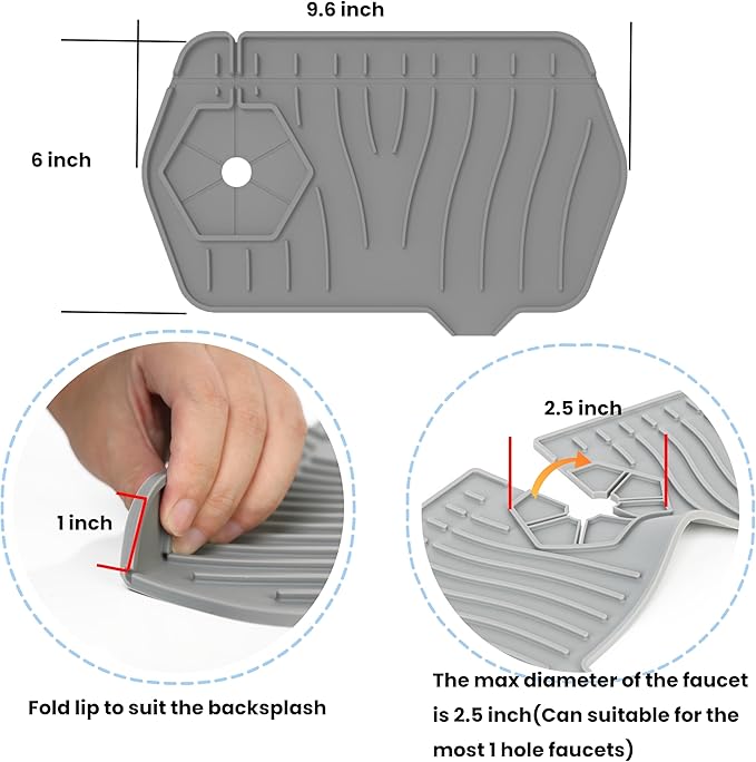 Kitchen Sink Splash Guard, Sink Protectors - Image 6