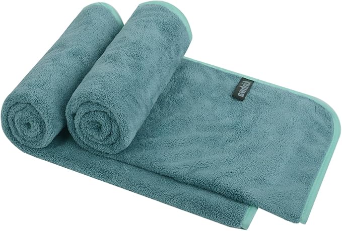 KinHwa Microfiber Hand Towels for Bathroom Soft and Absorbent Face Towels Grey by KinHwa