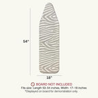Ironing Board Cover and Pad 18"x54" Extra Thick Natural Cotton, Scorch and - Image 4