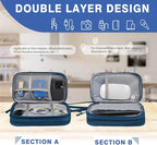 Electronics Organizer Travel Case, Water Resistant Cable Organizer Bag Cord - Image 3