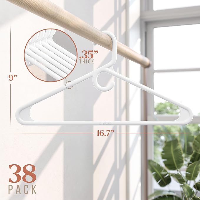NEATERIZE Ultra Heavy Duty Plastic Clothes Hangers - Image 2