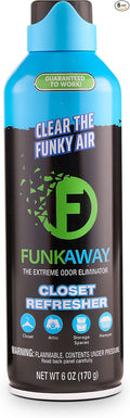 FunkAway Extreme Odor Eliminating Closet Refresher AeroSpray, 6 oz., Odor by FunkAway